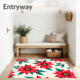 Poinsettia Bloom Cluster Seasonal Decorative(Red)