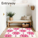 Vintage Rose Blossom Array with Delicate Petal Motif and Graceful Flourish(Pink)