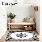 Elegant Medallion Cascade Interwoven Symmetrical (Black) - ODIKA