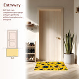 Elegant Dark Floral Composition(Yellow)