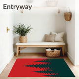 Evergreen Pine Tree Area with Woodland Forest Theme(Red)