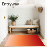 Sunrise Horizon Fade Elegant Sophisticated Handwoven(Orange)