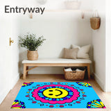 Joyful Expression Floral Daisy Chain Artistic Accent (Blue)