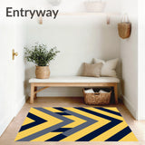 Abstract Chevron Zigzag Pathway with Modern Angular(Yellow)