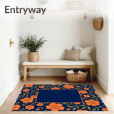 Enchanting Floral Botanical Garden Blooming Dreamy(Orange)