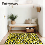 Abstract Animal Inspired Design Featuring Monochrome Spotted Motifs(Yellow)