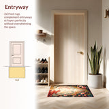 Cheerful Abstract Botanical(Red)