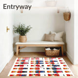 Festive Soldier Guard Motif Decorative Floor Covering(Red)