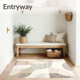 Fluffy Nouveau Contemporary Arch With Cream Finish(Beige)