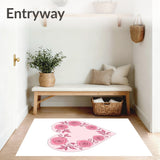 Romantic Petal Motif with Delicate Swirl Accents and Floral Embellishments(Pink)