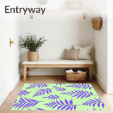 Enchanted Forest Botanical with Delicate Fern Frond Silhouettes (Green)