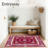 Yuletide Lace Interlocking Snow Blossom Motif(Red)