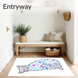 Holiday Light Swirl Featuring Animated Animal Outline and Sparkle Motifs(Blue)