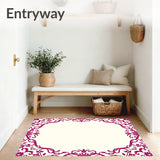 Scrollwork Botanical Ornate Symmetrical (Pink)