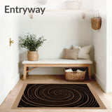 Elegant Swirl Vortex Tapestry Aesthetic Entrance(Brown)