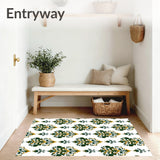 Ornate Floral with Symmetrical Damask(White)