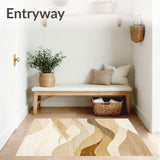 Whisper Wind Area Beige Accent Gentle Flowing Design(Beige)