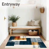 Eclectic Funky Ink Wash Design Abstract in Multi Tone(Blue)