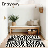 Modern Zebra Inspired Alternating Lines Decorative(Black)