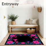 Mystic Fairy Garden with Ethereal Butterflies and Lush Blossoms (Pink)