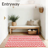 Cane Stripe Peppermint Swirl Entrance Design(Red)