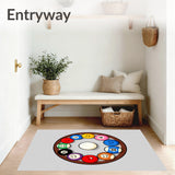 Smiling Billiard Balls Circular Formation(Brown)