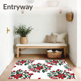 Vintage Holly Wreath Medallion Non Slip(Red)