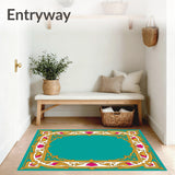 Rococo Cartouche with Acanthus Leaf Border Framework (Teal)