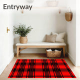 Yuletide Tartan Entrance Greeting Seasonal(Red)
