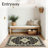 Vintage Inspired Black and Beige(Black)