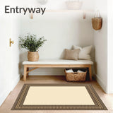 Elegant Beige Modern Geometric Border(Beige)