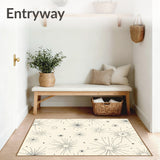 Celestial Constellation Starburst with Radiating Points Design(Beige)