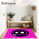 Spherical Numbered Sport Entertainment Stylish Circular Floor Adornment (Pink)