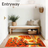 Autumn Harvest Symphony Decorative Half Moon(Orange)