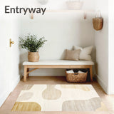 Artisan Crafted Neutral with Modern Asymmetrical Cream(Beige)