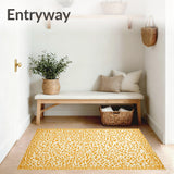 Beige Featuring Artistic Cheetah Spot(Yellow)