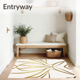Contemporary Abstract Overlapping Stripe Art Inspired (Gold) - ODIKA