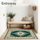 Garden Trellis Arabesque Damask Embellishment(Teal)