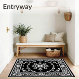 Arabesque Filigree Delicate Lacework with Spiral(Black)