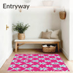 Interlocking Lattice with Art Flair (Pink) - ODIKA