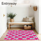 Interlocking Lattice with Art Flair (Pink) - ODIKA