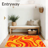 Abstract Swirl Spiral Modern Artistic Expression Statement(Red)