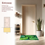 Fun Green Leaf Bathtub for Tropical(Green)