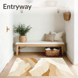 Serene Sandscape Absorbent Shower Neutral Hues(Beige)