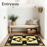 Art Deco Elegance Gold and Black Geometric(Gold)