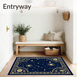 Celestial Constellation Map with Cosmic Navigation (Blue)