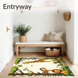 Enchanting Woodland Beige with Lively Animal(Beige)