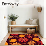 Autumn Harvest Festival Pumpkin Maple Foliage Decorative(Orange)