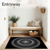 Midnight Constellation Burst Radial Contemporary Design (Black) - ODIKA