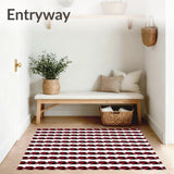 Nordic Winter Gingham Scandinavian Hygge(Red)
